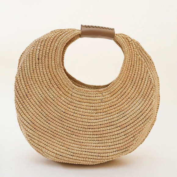 Dans-la-main Handbags - Dans-la-main Tan Woven Women's Bag